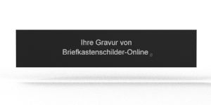 Briefkastenschild Schweizer 119 x 25 Kunststoff schwarz
