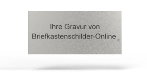 Klingelschild Schweizer IT25 54 x 25 Alu