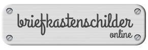 briefkastenschilder online